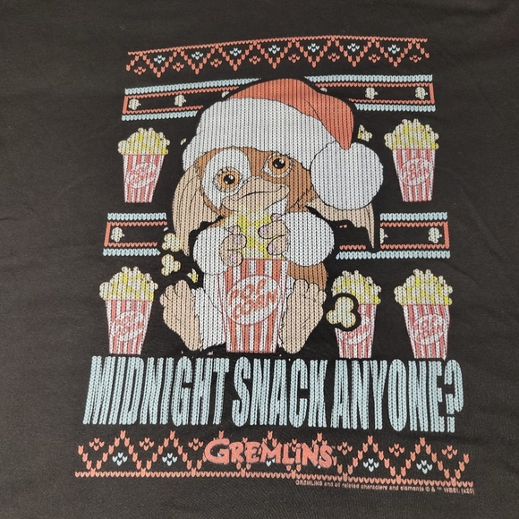 Gremlins Gizmo "Midnight Snack Anyone" Christmas Holiday Sweater- Size XL NWOT - Picture 3 of 4